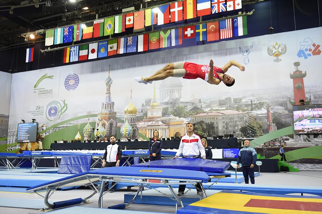 gymnastics mini trampoline